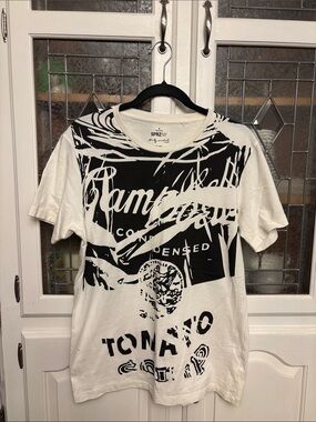 Sprzny Andy Warhol Graphic Black & White T-Shirt